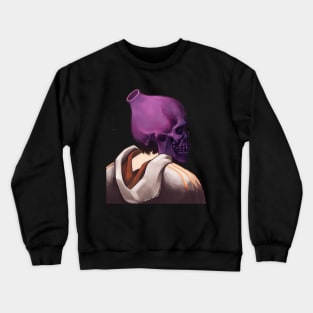 Purple Skull Punk Crewneck Sweatshirt